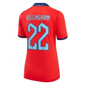 Lacne Ženy Futbalové dres Anglicko Jude Bellingham #22 MS 2022 Krátky Rukáv - Preč